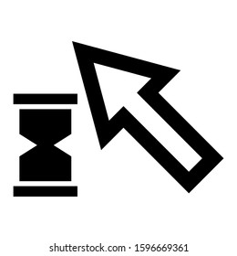 pointer icon isolated sign symbol vector illustration - high quality black style vector icons
