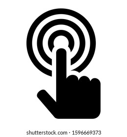 pointer icon isolated sign symbol vector illustration - high quality black style vector icons
