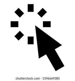 pointer icon isolated sign symbol vector illustration - high quality black style vector icons
