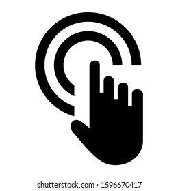 pointer icon isolated sign symbol vector illustration - high quality black style vector icons
