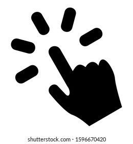 pointer icon isolated sign symbol vector illustration - high quality black style vector icons
