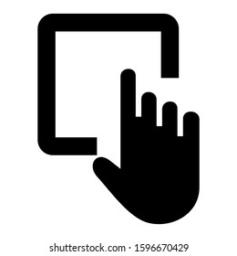pointer icon isolated sign symbol vector illustration - high quality black style vector icons
