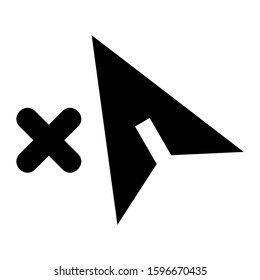 pointer icon isolated sign symbol vector illustration - high quality black style vector icons
