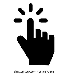 pointer icon isolated sign symbol vector illustration - high quality black style vector icons
