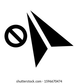 pointer icon isolated sign symbol vector illustration - high quality black style vector icons
