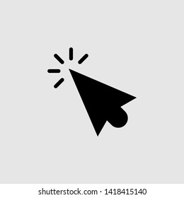 Pointer Icon On Gray Background Vector - Vector