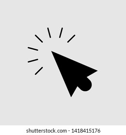 Pointer Icon On Gray Background Vector - Vector
