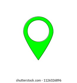 Pointer icon, outline design template, vector illustration