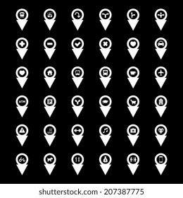 Pointer with icon set