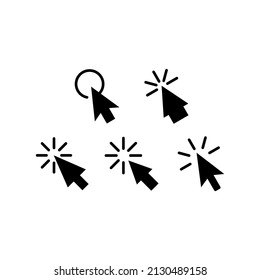 Pointer Icon Set Vector Symbol Design Illustration