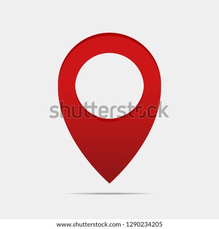 Pointer icon with shadow