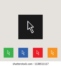 Pointer icon, stock vector illustration, EPS10.