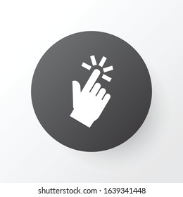 Pointer icon symbol. Premium quality isolated hand cursor click element in trendy style.