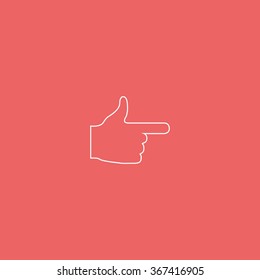 Pointer icon. This way icon.