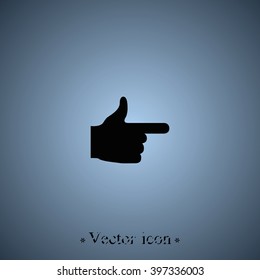 Pointer icon. This way icon.