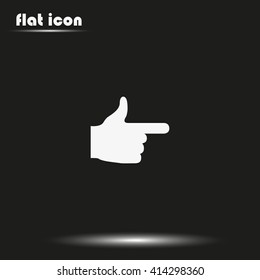Pointer icon. This way icon.