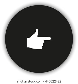 Pointer icon. This way icon.