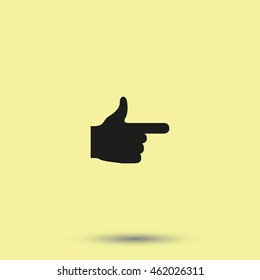 Pointer icon. This way icon.