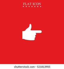 Pointer icon. This way icon.