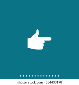 Pointer icon. This way icon.