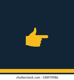 Pointer icon. This way icon.