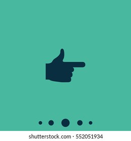 Pointer icon. This way icon.