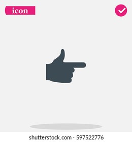 Pointer icon. This way icon.