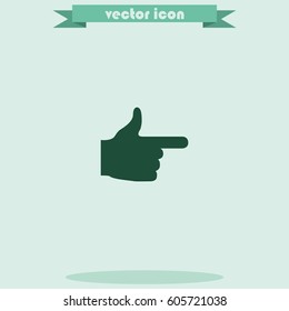 Pointer icon. This way icon.