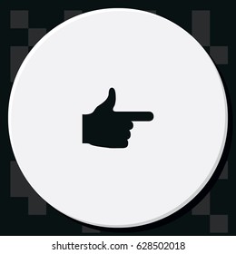 Pointer icon. This way icon.