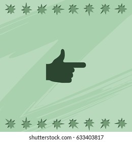 Pointer icon. This way icon.