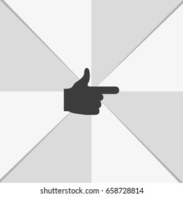 Pointer icon. This way icon.