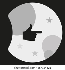 Pointer icon. This way icon.
