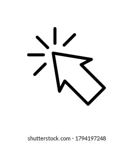 Pointer icon vector design templates isolated on white background