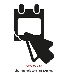 Pointer, icon, vector illustration eps10