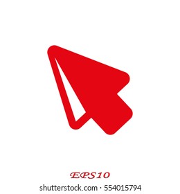 Pointer, icon, vector illustration eps10
