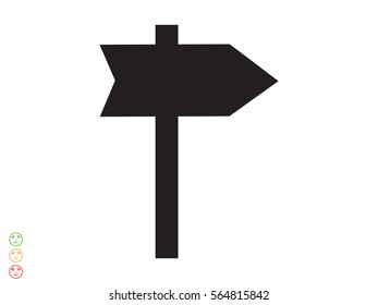 Pointer, icon, vector illustration eps10