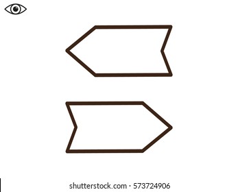 Pointer, icon, vector illustration eps10