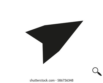 Pointer, icon, vector illustration eps10