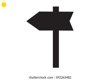 Pointer, icon, vector illustration eps10