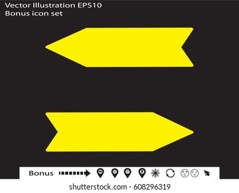 Pointer, icon, vector illustration eps10
