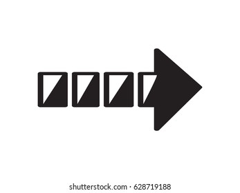 Pointer, icon, vector illustration eps10