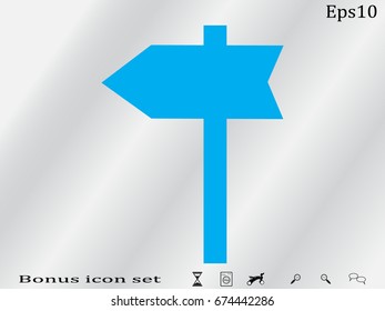 Pointer, icon, vector illustration eps10