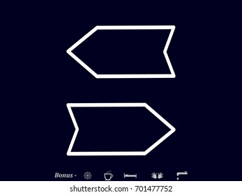 Pointer, icon, vector illustration eps10