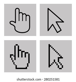 pointer icons design, vector illustration eps10 graphic 
