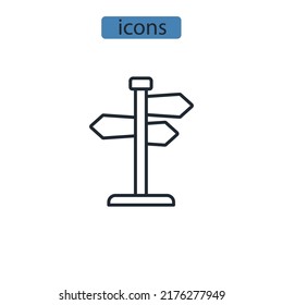 pointer icons  symbol vector elements for infographic web