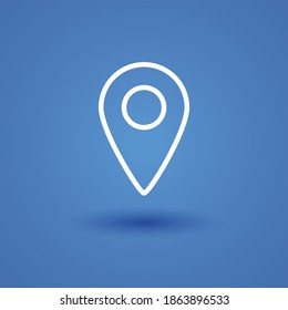 pointer line icon, outline vector illustration.