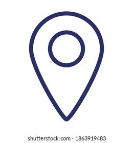 pointer line icon, outline vector illustration.