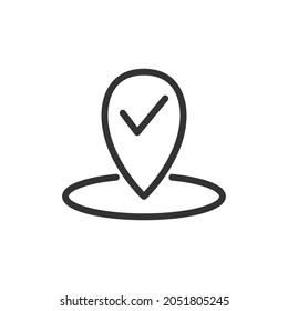 Pointer line icon in trendy style. Stroke vector pictogram isolated on a white background. Pointer premium outline icons.