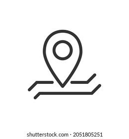 Pointer line icon. Web symbol for web and apps. Sign design in outline style. Pointer stroke object.