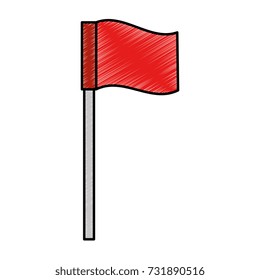 pointer location flag isolated icon